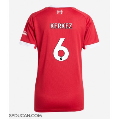 Zenski Nogometni Dres Liverpool Milos Kerkez #6 Domaci 2025-26 Kratak Rukav Zenski Nogometni Dres Liverpool Milos Kerkez #6 Domaci 2025-26 Kratak Rukav